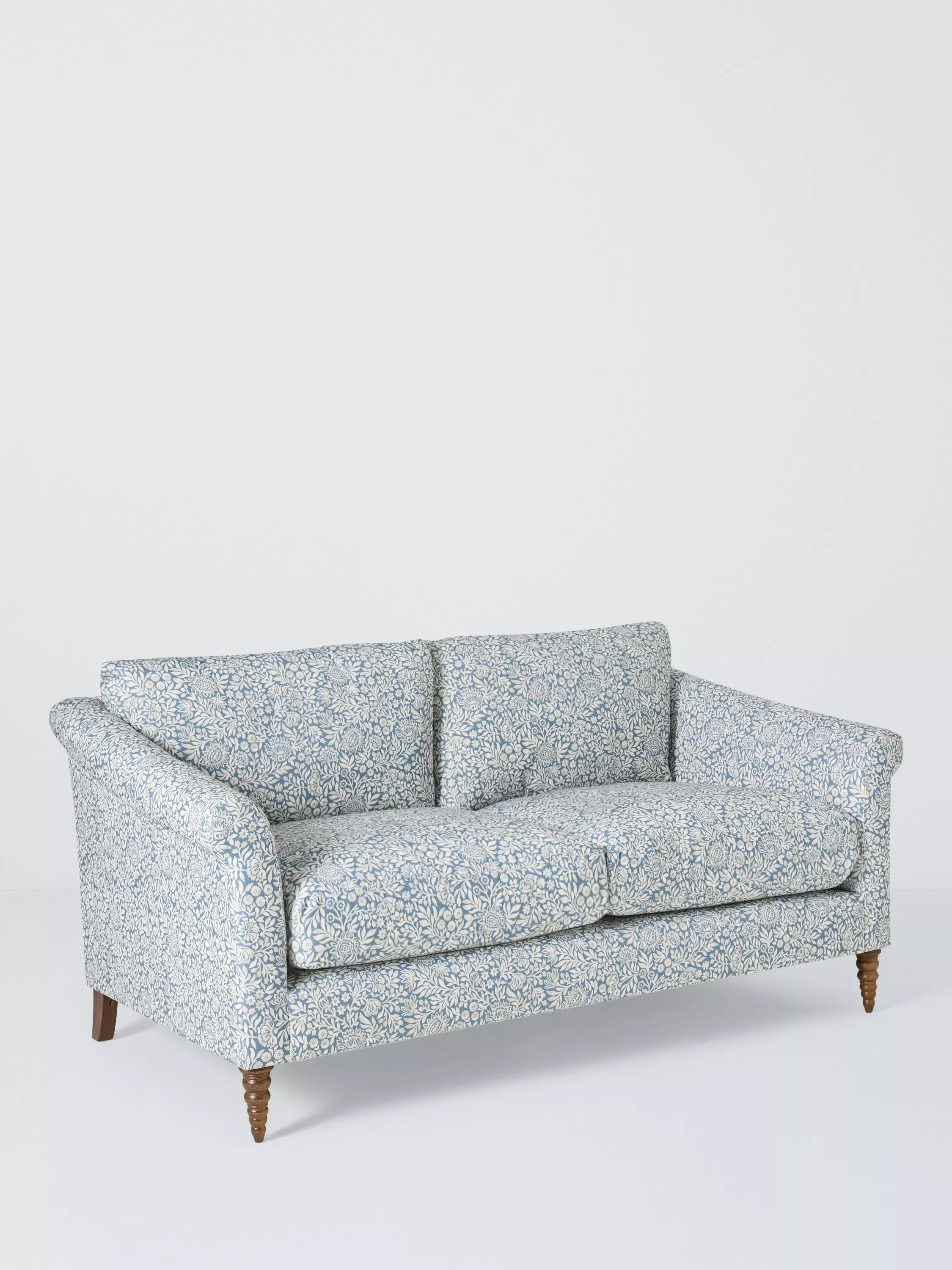 John Lewis Sloane Medium 2 Seater Sofa, Dark Leg, Hidcote Blue