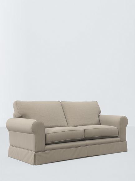 John Lewis Padstow Large 3 Seater Sofa, Cotton Mix Natural, Cotton Mix Natural