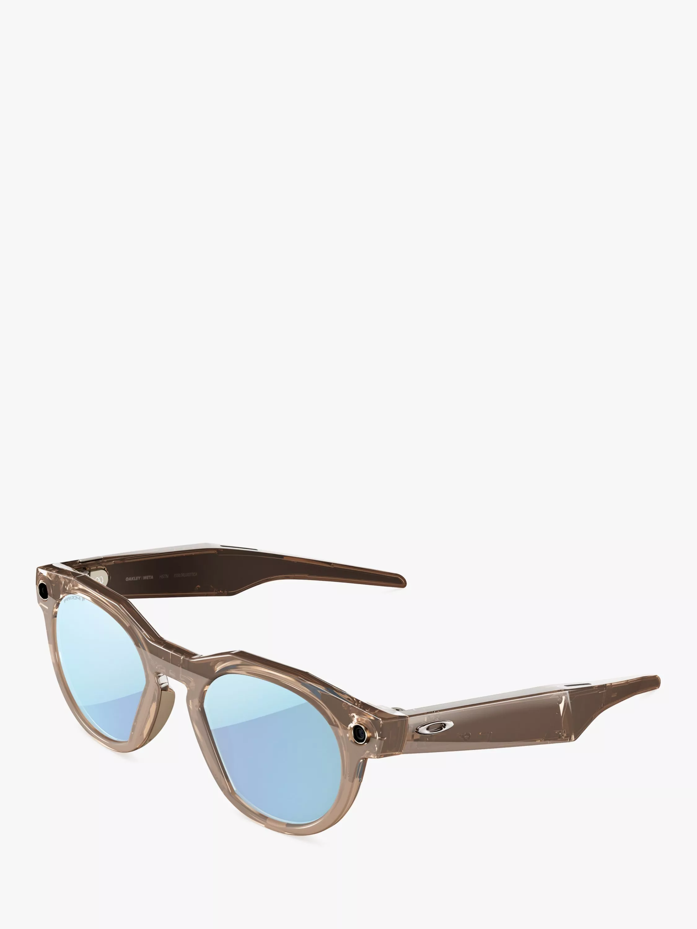 Oakley Meta HSTN Glasses, Brown Smoke, Prizm Deep Water Polarized