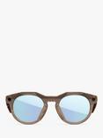 Oakley Meta HSTN Glasses, Brown Smoke, Prizm Deep Water Polarized Lenses