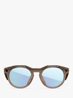 Oakley Meta HSTN Glasses, Brown Smoke, Prizm Deep Water Polarized Lenses - view 2, Light Brown