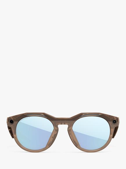 Oakley Meta HSTN Glasses, Brown Smoke, Prizm Deep Water Polarized Lenses - view 2, Light Brown