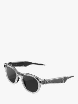 Oakley Meta HSTN Glasses, Clear, Clear to Grey Transitions Lenses, Clear