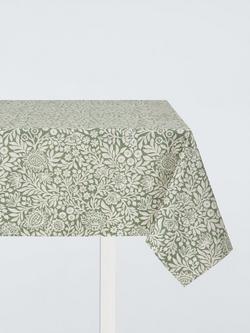 John Lewis Hidcote Oilcloth Tablecloth Fabric, Myrtle Green
