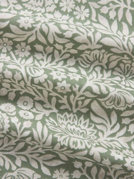 John Lewis Hidcote Oilcloth Tablecloth Fabric - view 2, Myrtle Green