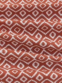 John Lewis Nazca Oilcloth Tablecloth Fabric - view 2, Sienna