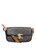 Pre-loved CELINE Triomphe Shoulder Bag, Brown