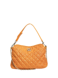 Pre-loved CHANEL 2011 Coco Mark Caviar Quilted Shoulder Bag, Mustard