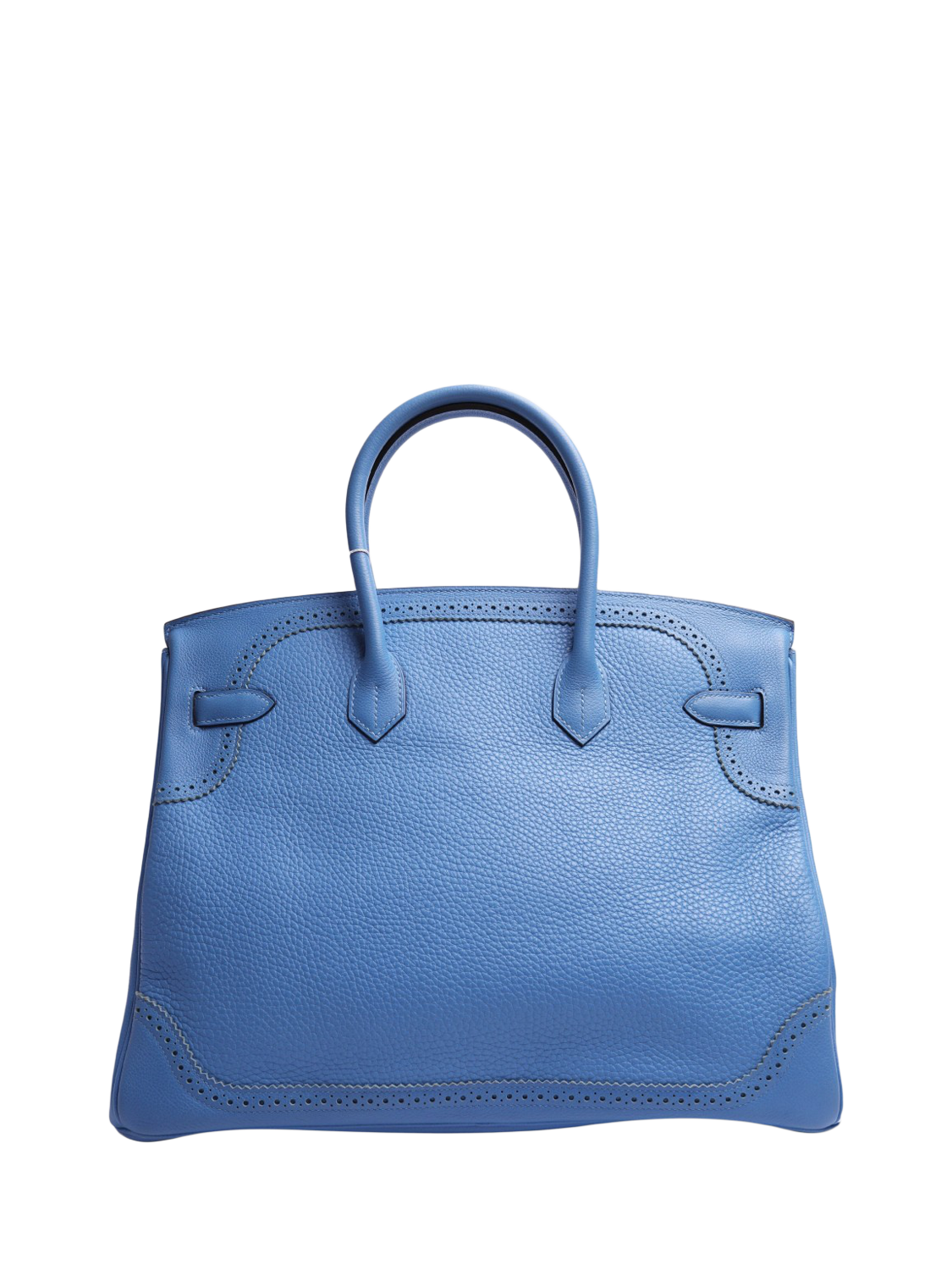 Product image 3 of 6, which shows Pre-loved Hermès Paradis Birkin 35 Handbag, Blue