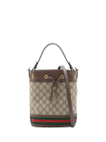 Pre-loved GUCCI GG Supreme Ophidia Bucket Bag, Brown/Multi