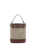 Pre-loved GUCCI GG Supreme Ophidia Bucket Bag, Brown/Multi