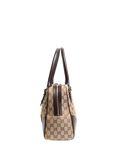 Pre-loved GUCCI Hasler Rabbit GG Canvas Top Handle Bag, Brown/Multi