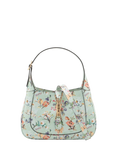 Pre-loved GUCCI Limited Edition Jackie 1961 Floral Leather Shoulder Bag, Green/Multi