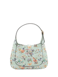 Pre-loved GUCCI Limited Edition Jackie 1961 Floral Leather Shoulder Bag, Green/Multi