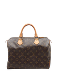 Pre-loved Louis Vuitton Vintage 2001 Speedy 30 Top Handle Bag, Brown