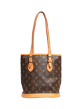 Pre-loved Louis Vuitton Vintage 2001 Monogram Bucket PM Bag, Brown