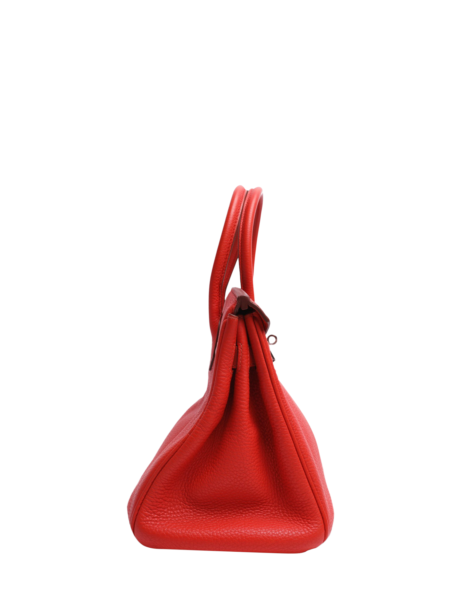 Product image 2 of 6, which shows Pre-loved Hermès Leather Birkin 30 Handbag, Red