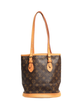 Pre-loved Louis Vuitton Vintage 2001 Monogram Bucket PM Bag, Brown