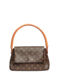 Pre-loved Louis Vuitton Vintage 2001 Monogram Looping Shoulder Bag, Brown