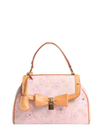 Pre-loved Louis Vuitton Vintage 2003 Monogram Cherry Blossom Top Handle Bag, Pink/Multi
