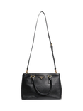 Pre-loved Prada Saffiano Lux Leather 2-Way Gold Hardware Bag, Black