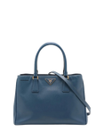 Pre-loved Prada Galleria Saffiano Leather 2-Way Bag, Blue