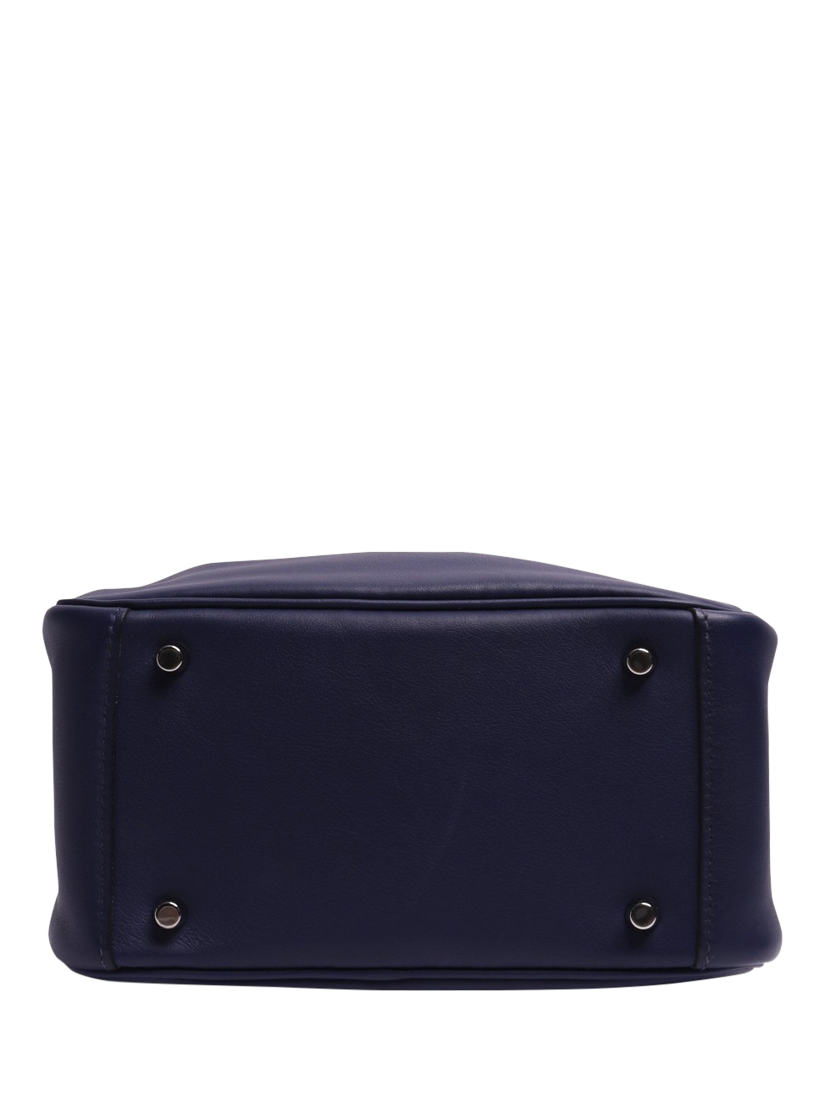 Product image 3 of 5, which shows Pre-loved Hermès Lindy Mini Palladium Bag, Blue