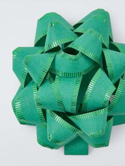 John Lewis Paper Bow & Gift Tag Set, Green - view 2, Green