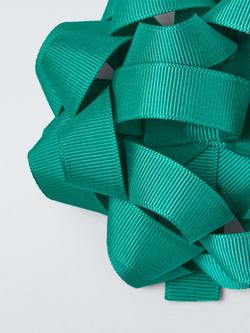 John Lewis Fabric Confetti Gift Bow, Green - view 2, Green