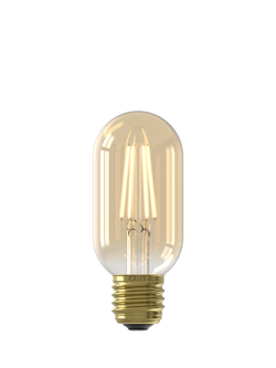 Calex 3.5W Decorative Filament LED Dimmable E27 Tubular Bulb, Gold, Gold