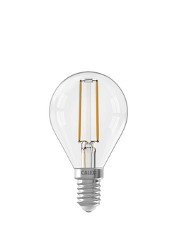 Calex 3.5W Functional LED Dimmable E14 Spherical Bulb, Clear - view 2, Clear