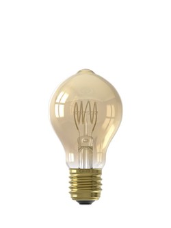Calex 3.8W Decorative Filament LED Dimmable A60 Light Bulb, Gold - view 2, Gold