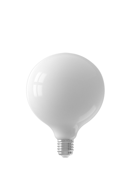 Calex G125 Globe 7.5W LED Dimmable E27 Light Bulb, White Ivory, White Ivory