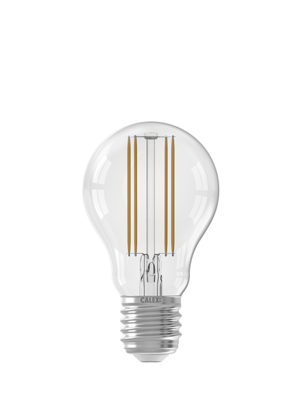 Calex G125 Globe 7.5W LED Dimmable E27 Light Bulb, White Ivory - view 2, Clear Clear