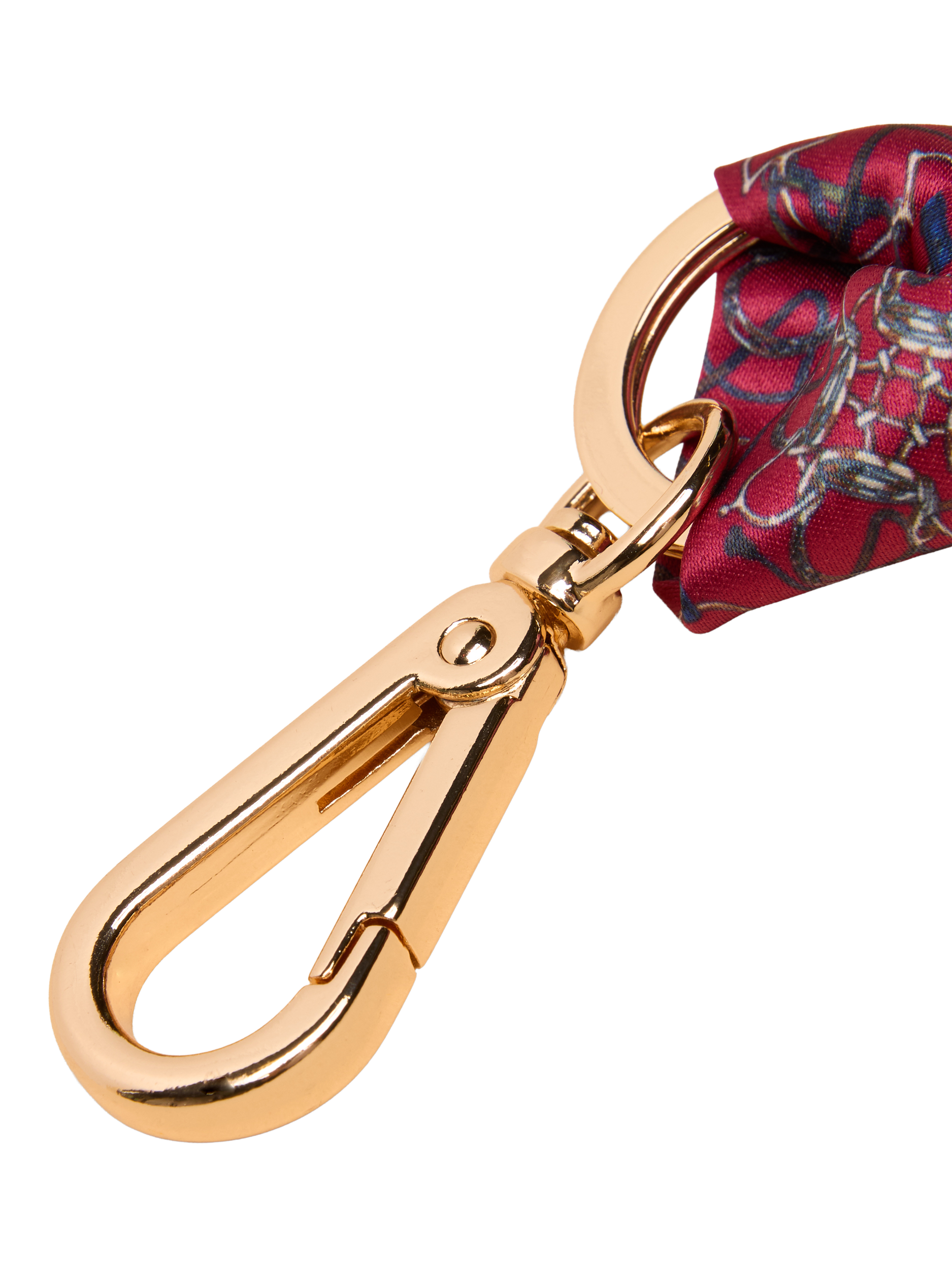 Product image 2 of 3, which shows Joules Graphic Print Keyring, Red Berry