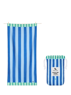 Dock & Bay Blue Sky Stripe Beach Towel, Multi/Blue, Multi Blue
