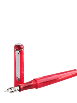 Tom Hessin Charles Collection Fountain Pen, Red - view 2, Red