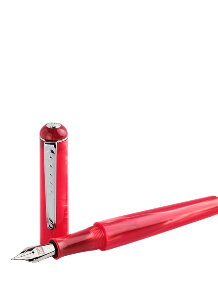 Tom Hessin Charles Collection Fountain Pen, Red - view 2, Red