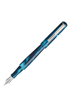 Tom Hessin Charles Collection Fountain Pen, Thames Blue, Thames Blue