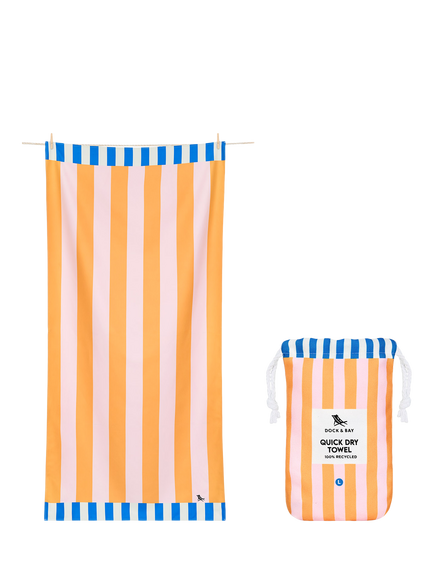 Dock & Bay Mellow Yellow Beach Towel, Multi/Yellow, Multi Yellow