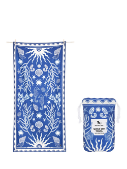 Dock & Bay Ocean Treasure Beach Towel, Blue, Blue