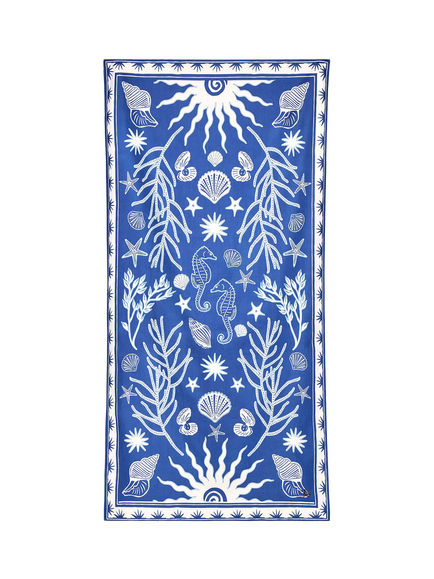 Dock & Bay Ocean Treasure Beach Towel, Blue - view 2, Blue