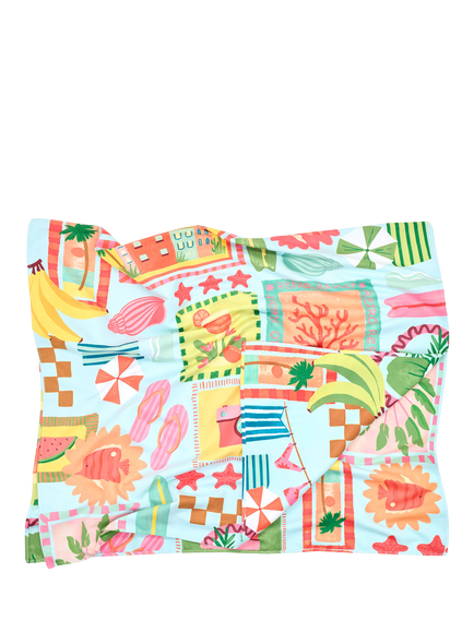 Dock & Bay Wish You Were Here Beach Towel, Multi - view 2, Multi