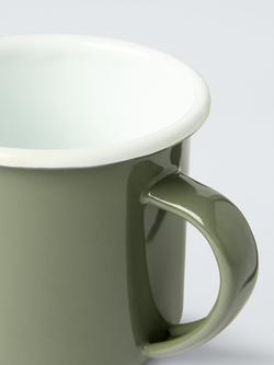 John Lewis Enamel Mug, 395ml - view 2, Green