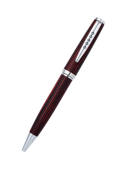 Tom Hessin Edinburgh Collection Rollerball Pen, Red - view 2, Red