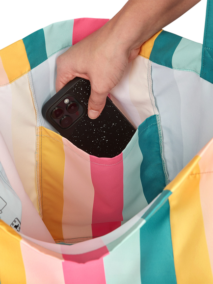 Dock & Bay Coastal Candy Foldable Tote Bag, Multi - view 2, Multi