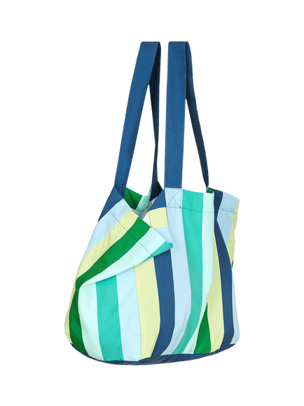 Dock & Bay Cool Lagoon Foldable Tote Bag, Multi/Blue - view 2, Multi Blue