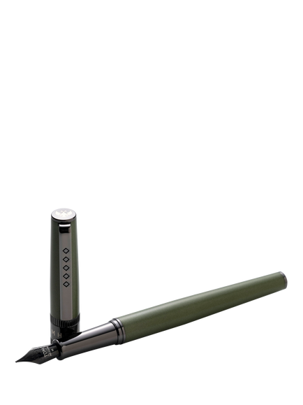 Tom Hessin Rebel Collection Fountain Pen, Garrison Green - view 2, Garrison Green
