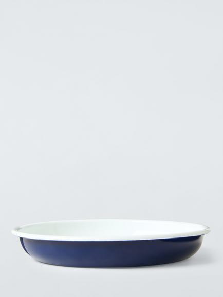John Lewis Enamel Dinner Plate, Set of 4, 25cm, Multi - view 2, Multi