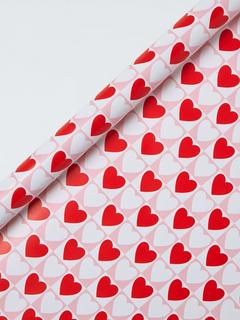 John Lewis Check Hearts, 3m, Black